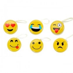 CAJITA METÁLICA PARA AURICULARES Y MONEDERO EMOTICONOS