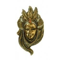 MÁSCARA VENECIANA COLLAR PERLAS