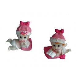 FIGURITA DECORATIVA NIÑA CON COJÍN