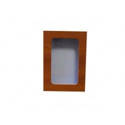 CAJA DE MADERA CON VENTANA 7X10 CM.