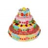 TARTA DECORATIVA DE GOLOSINAS SURTIDAS DISEÑO 4 BASES