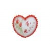 TARTA DECORATIVA DE GOLOSINAS SURTIDAS DISEÑO CORAZÓN CON OBLEA