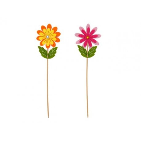PINCHO PARA GOLOSINAS FIELTRO FLORES SURTIDOS