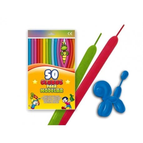 BOLSA DE GLOBOS PARA MODELAR (50 GLOBOS)