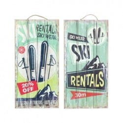 SET 2 PLACAS PARED SURF 48X24 CM.