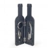 SET BOTELLA VINO 3 PIEZAS 23X6X6 CM.