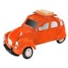 COCHE PARED NARANJA RETRO