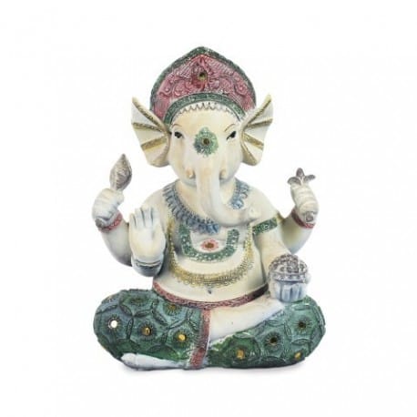 FIGURA RESINA GANESHA 22.5X18X10 CM.