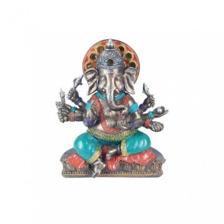 FIGURA GANESHA 18X15X7.5 CM.