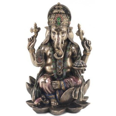 FIGURA RESINA GANESHA 18X11X11 CM.