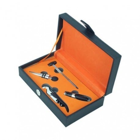 SET DE VINO 4 PIEZAS 6X22.5X12.5 CM.
