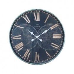 RELOJ PARED MUNDO 60X60X6 CM.