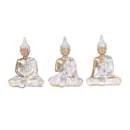 SET 3 FIGURAS BUDA FELIZ 13X9.5X5 CM.
