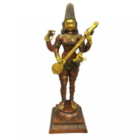 FIGURA SARASWATI 130X47X41 CM.