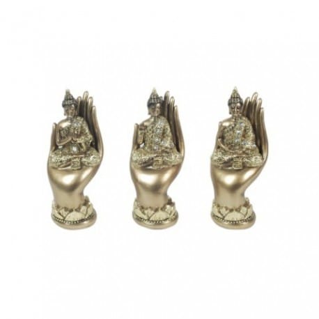 SET 3 BUDAS 16X6.5X6 CM.