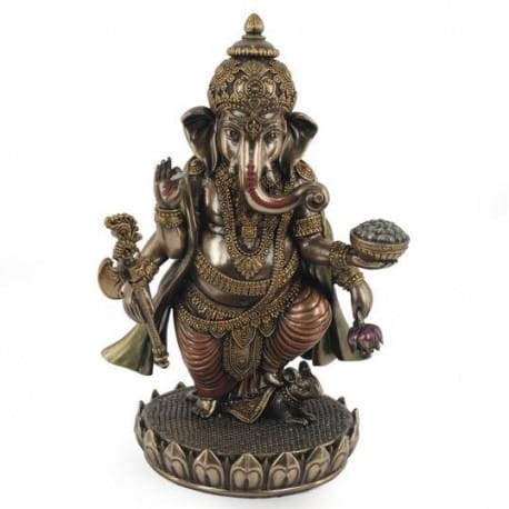 FIGURA RESINA GANESHA 19X12X9.5 CM.