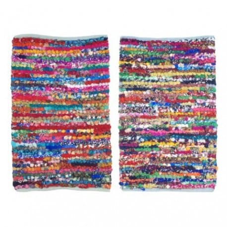 SET 2 ALFOMBRAS MULTICOLOR 2X85X55 CM.