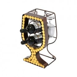 BOTELLERO COPA METAL 41.5X24X17 CM.