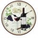 RELOJ PARED VINO 34X34X4 CM.