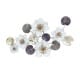 ADORNO PARED FLORES METAL 100X6X53 CM.