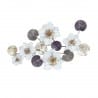 ADORNO PARED FLORES METAL 100X6X53 CM.