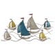 ADORNO PARED BARCOS METAL 120X4X65 CM.