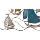 ADORNO PARED BARCOS METAL 120X4X65 CM.