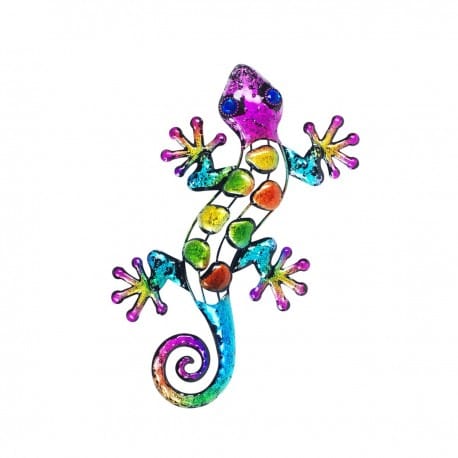 APLIQUE PARED LAGARTO METAL 30X17X1 CM.