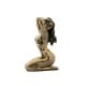 FIGURA MUJER DESNUDA RESINA BRONCE 9X6.5X14 CM.