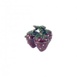 CAJITA FRESAS PEDRERÍA METAL 5.5X5.5X5 CM.