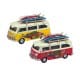 SET 2 FIGURAS AUTOBÚS RETRO METAL 16.5X7X9.5 CM.