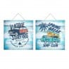 SET 2 ADORNOS PARED SURF 30X0.90X30 CM.