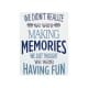 PLACA PARED HACIENDO MEMORIAS METAL 25X0.10X33 CM.