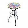 MESA STAND DECORATIVA MARIPOSA METAL Y CRISTAL 30.50X30.50X55.50 CM.