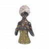 FIGURA AFRICANA RESINA 17X10X32 CM.