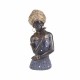 FIGURA AFRICANA RESINA 11X10X27 CM.