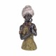 FIGURA AFRICANA RESINA 12X12X28 CM.