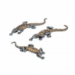 SET 3 FIGURAS LAGARTO RESINA 20.5X7X3 CM.