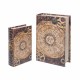 SET 2 CAJAS LIBRO SOL Y LUNA MUNDO DM FORRADO POLY 27X18X7 CM.