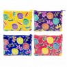 SET 4 MONEDEROS LAGARTOS MULTICOLOR PIEL 14.5X2X11 CM.