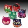 SET 6 MONEDEROS ANIMALES PIEL MULTICOLOR 8X3X8 CM.