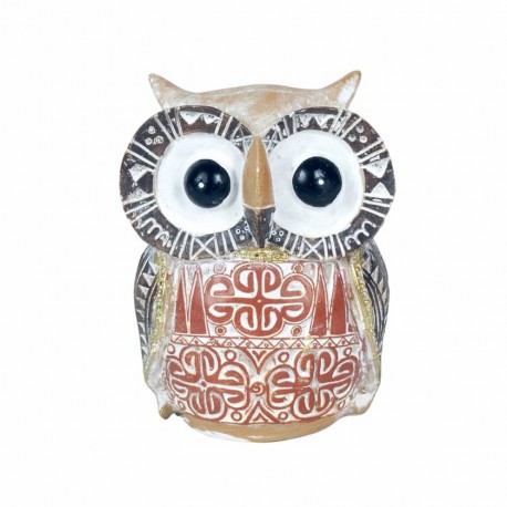 FIGURA BÚHO RESINA 6X5X8.5 CM.