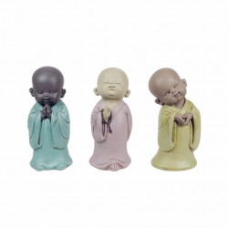 SET 3 FIGURAS BUDA RESINA 7X7.5X17 CM.