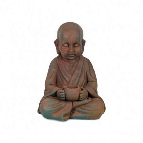 FIGURA BUDA CON POCILLO MAGNESIA 28X24X38 CM.