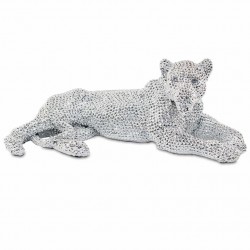 FIGURA LEOPARDO RESINA 32X16X11.50 cm.