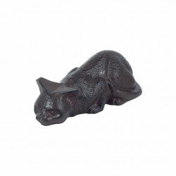 FIGURA GATO HIERRO COLADO 22.5X9.5X8 CM.