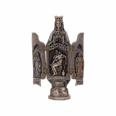 FIGURA VIRGEN MARÍA CON PIEDAD RESINA 5.5X6.5X20.5 CM.