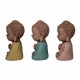 SET 3 FIGURAS BUDAS LINDA RESINA 5X5X10 CM.