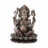 FIGURA GANESHA BRONCE RESINA 18X17X24 CM.