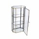 VITRINA DECORATIVA DE METAL Y CRISTAL 18X11X34 CM.